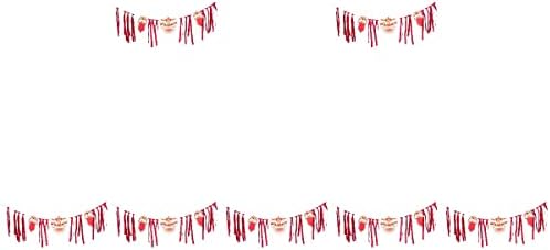 Galpada Šťastný Nový rok dekorácie 7 Sady Nový Rok Bunting Tanec Lev Banner list visí Party dekor pre Party