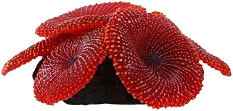 Tjlss umelé akvárium akvárium Tank dekorácie Koralové more rastlín Ornament Silikónové Červená