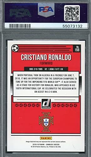 Cristiano Ronaldo 2018 Panini Donruss futbalová karta 158 odstupňované PSA 10