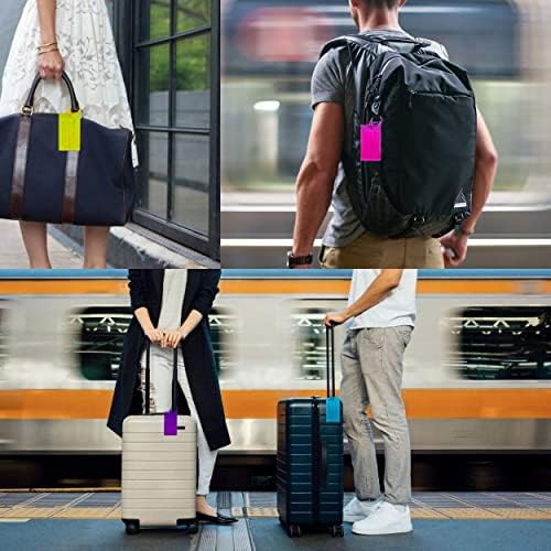 7 Pack travelmore Batožina Tagy pre kufre, flexibilné silikónové cestovné ID identifikačné štítky Set pre tašky
