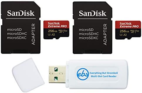 SanDisk 256GB Micro SDXC Extreme pre Pamäťová karta pracuje s GoPro Hero 8 Čierna, Max 360 CAM Class 10 Bundle