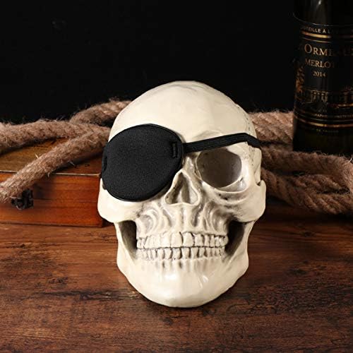 Sewacc náplasti na oči Pirátska čelenka 2ks Pirátska náplasť na oči jedno oko Nastaviteľná 3D Stereo komfortná