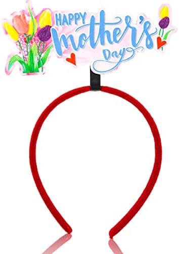 Deň matiek čelenka Šťastný Deň matiek hlava Boppers kvety vlasy Hoop pokrývky hlavy vlasy dodávky 1ks
