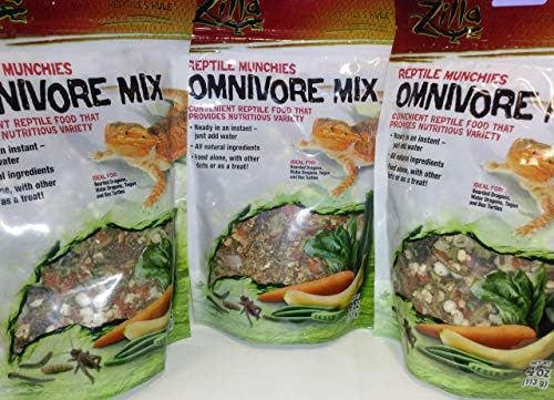 3 Pack Zilla mrazom sušené plaz Munchies Omnivore Mix 4 OZ