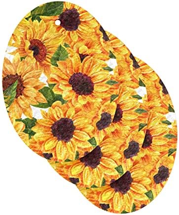 ALAZA akvarel slnečnica Kvetinová žltá prírodné špongie kuchynská celulózová špongia na umývanie riadu čistenie