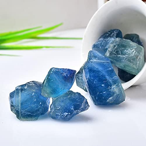 NOBRIM 1ks liečivé kryštály modrý Fluoritový kryštálový kameň liečivý domáci dekor minerálny vzor Dekorácia záhradného