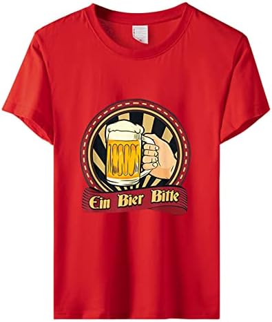 Veľká košeľa pre ženy Funny T Shirt Beer Print pre ženy topy s krátkym rukávom Cwer Neck Shirts kauzálna blúzka Lady