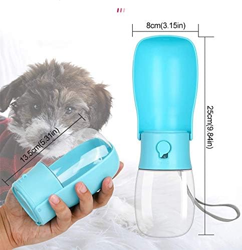 Prenosný pohár na pitie pre psov nepriepustné skladacie cestovné potreby pre domáce zvieratá s uhlíkovým filtrom,