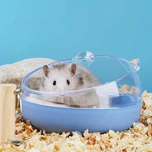 Nuatpetin Hamster Sand Bath Container, viacúčelové Príslušenstvo pre klietky pre malé zvieratá pre domáce zvieratá