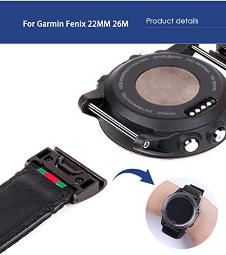 EGSDSE rýchloupínacie Nylonové Hovädzie hodinky pre Garmin Fenix 7X 7 6 6x Pro GPS 5 5x 3HR zostup Mk1 MK2 remienok