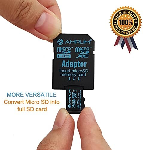 Amplim Micro SD karta 256GB / 2x 256 GB pamäťové karty Plus adaptér, extrémne vysoká rýchlosť 170mb / S A2 MicroSDXC U3 Class 10 V30 UHS-I pre Nintendo-Switch, GoPro Hero, povrch, telefón, kamera, Tablet