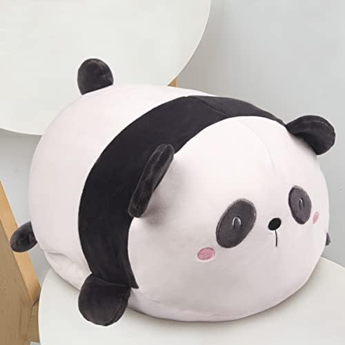 Plyšový vankúš Arelux Panda plnené zviera roztomilá plyšová hračka Squishy Anime Panda Plushie nadýchaný Kawaii