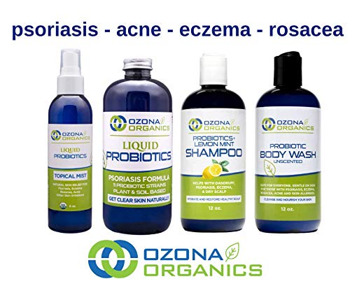 Ozona Organics-Probiotické telové umývanie - neparfumované mydlo-Prírodný reliéf suchej pokožky naplnený živými