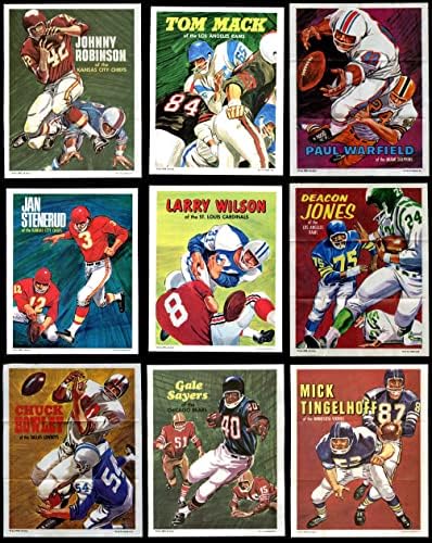 1970 Topps futbalové plagáty takmer kompletná sada EX+