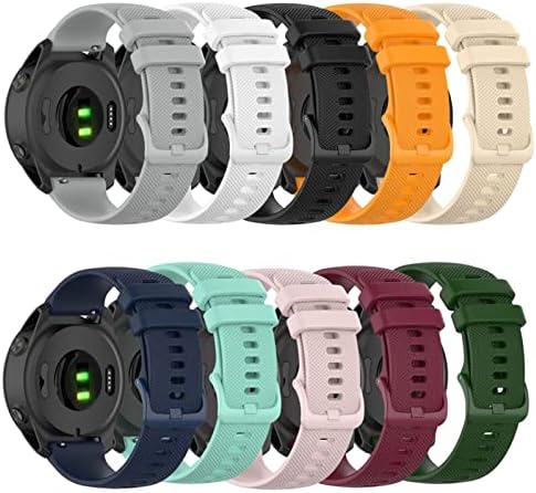BUDAY 20 22 mm rýchloupínací Silikónový remienok na hodinky pre remienok na zápästie Garmin Forerunner 745 Smart Watch